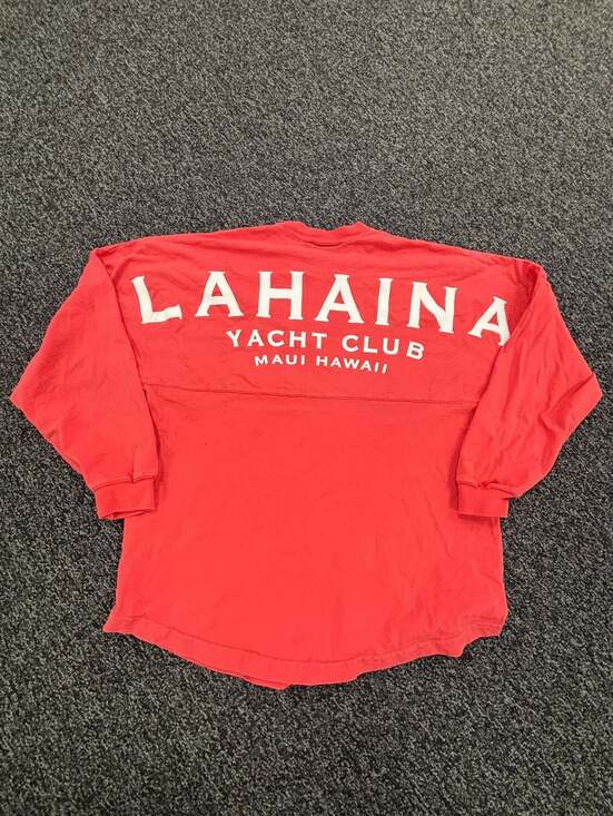 Spirit Activewear Tops - Spirit Activewear Lahaina Yacht Club Maui Hawaii Long Sleeve Oversized Top